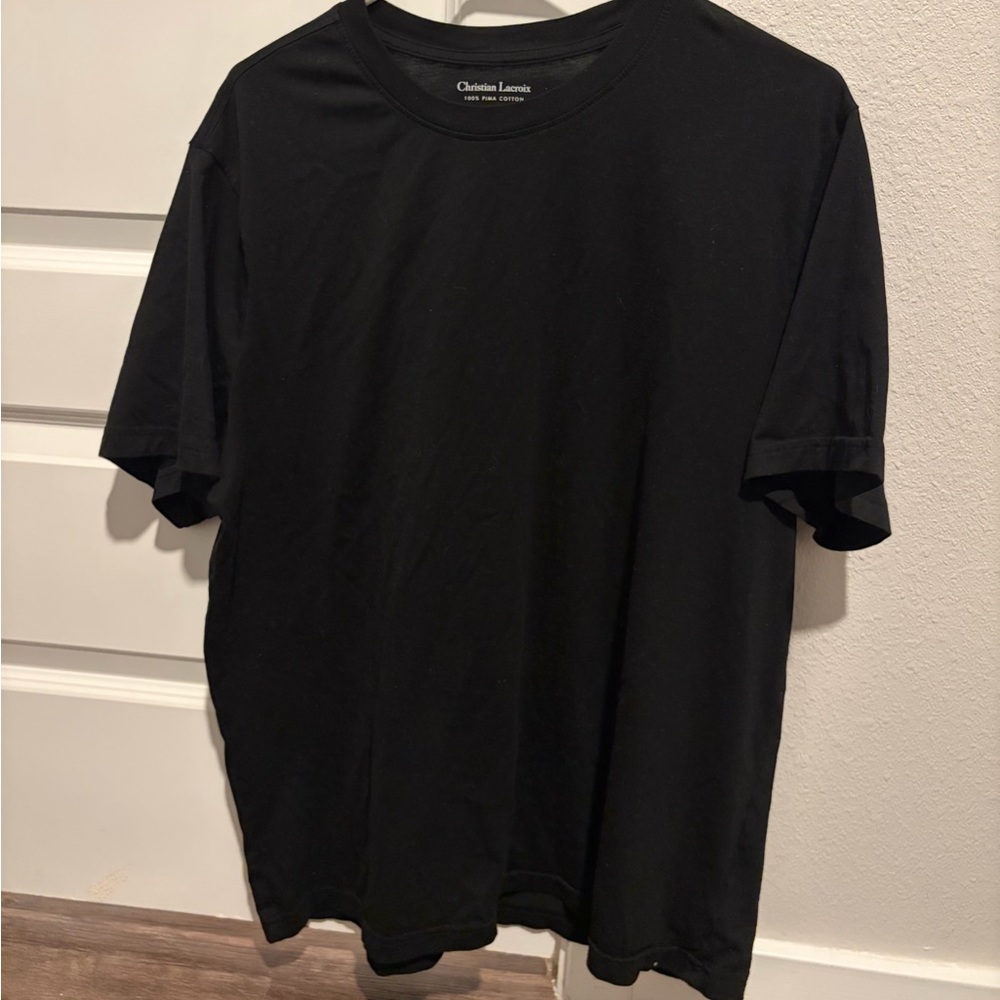 Christian Lacroix Cottom Black Basic T-Shirt